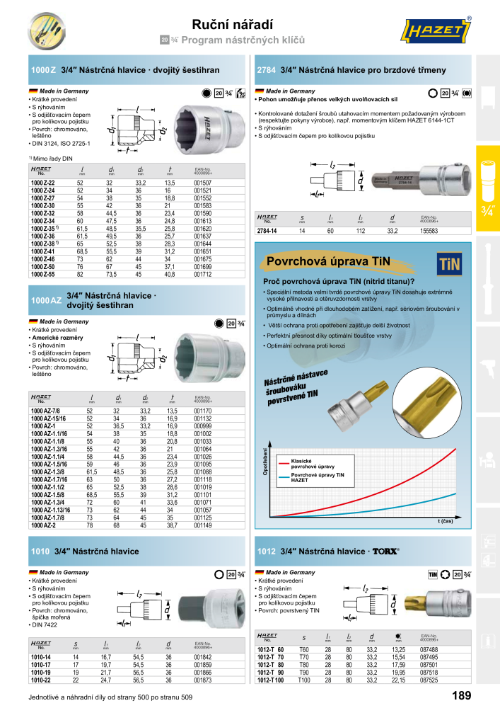 Hlavní katalog HAZET NR.: 2516 - Pagina 189