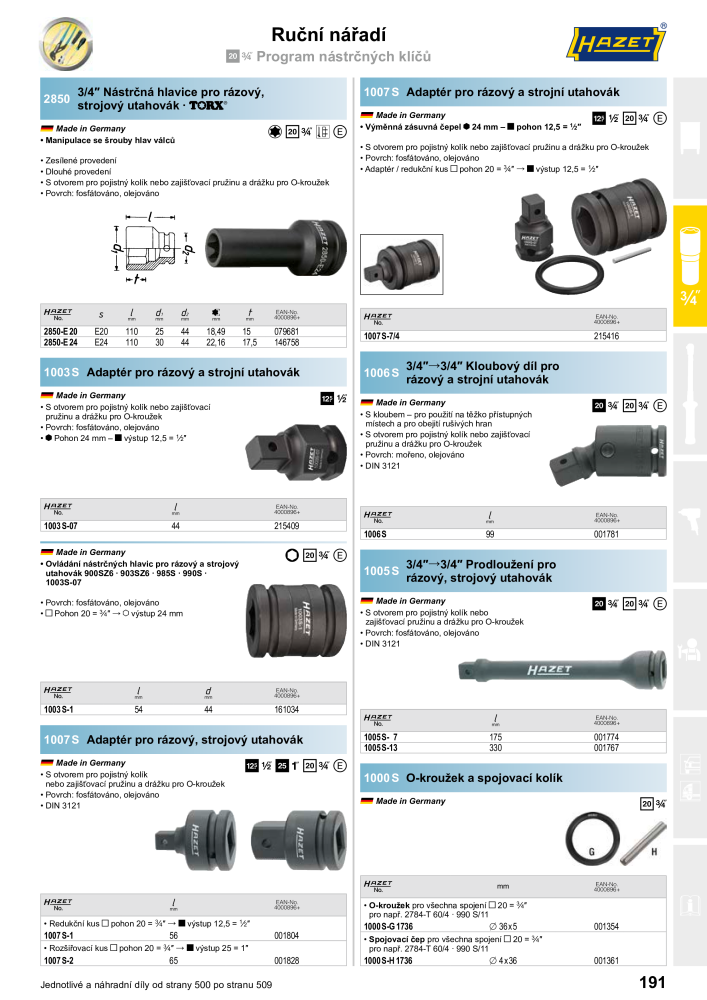Hlavní katalog HAZET Nº: 2516 - Página 193