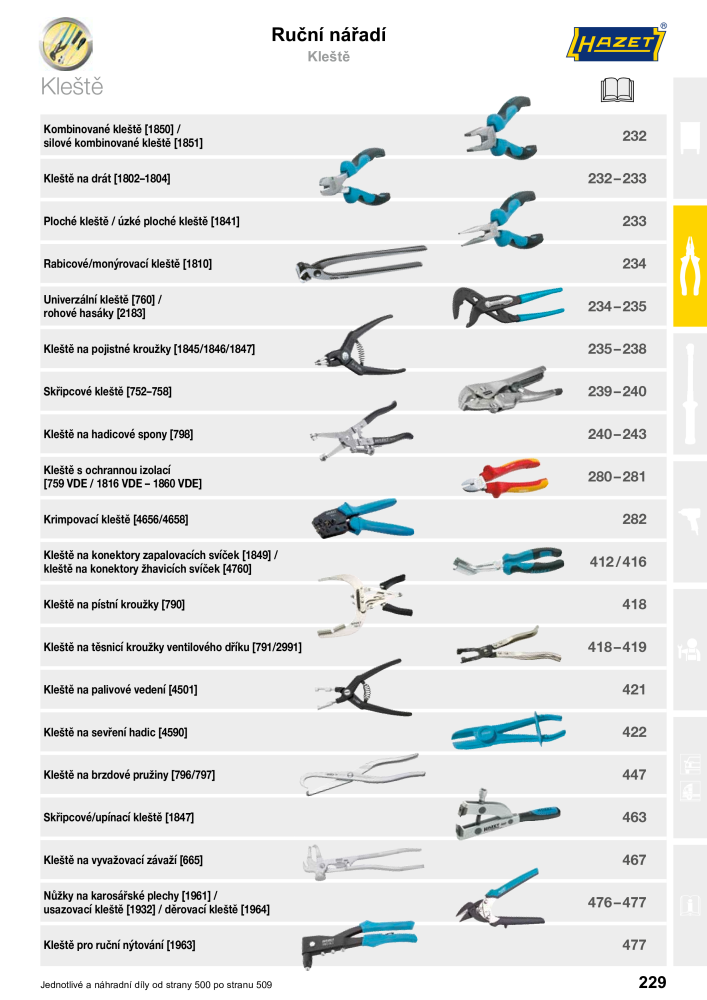 Hlavní katalog HAZET NR.: 2516 - Strona 229