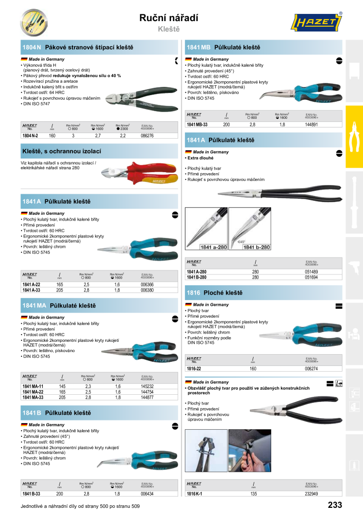 Hlavní katalog HAZET n.: 2516 - Pagina 233