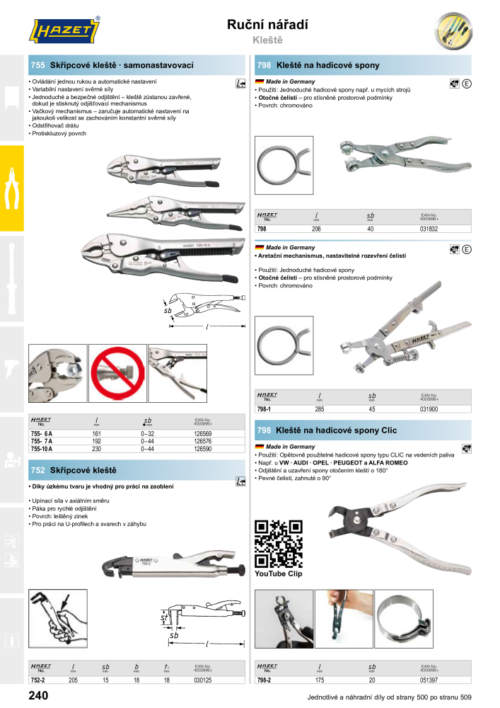 Hlavní katalog HAZET NR.: 2516 - Strona 240