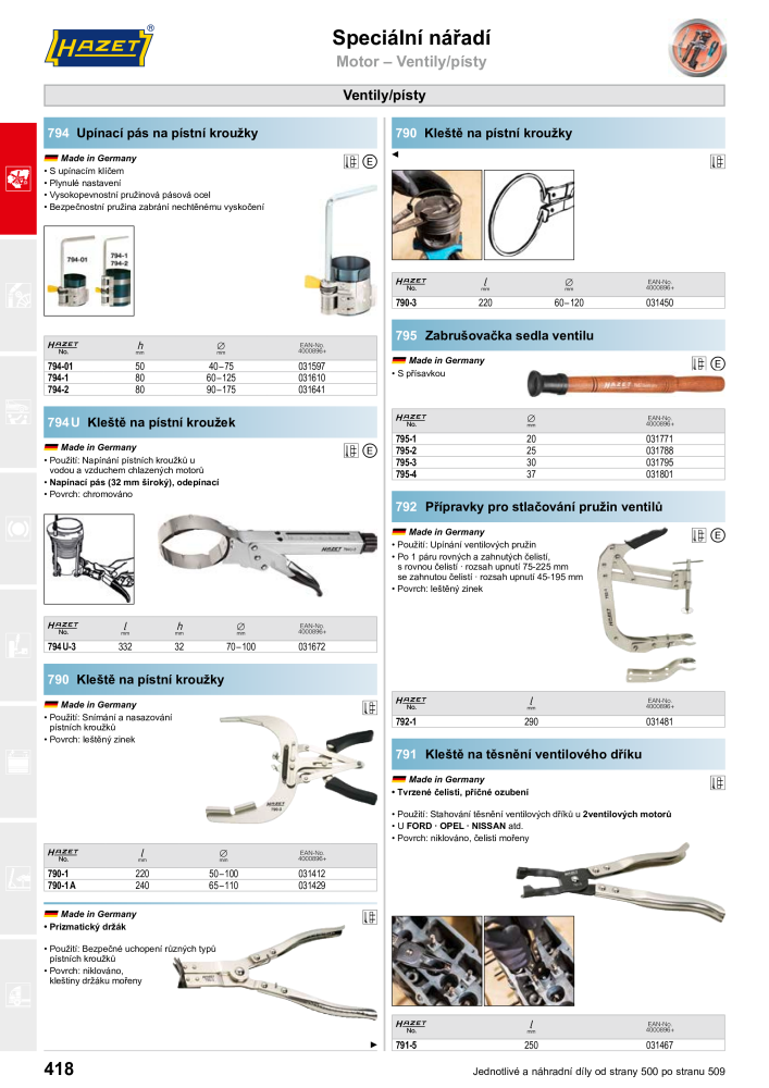 Hlavní katalog HAZET NR.: 2516 - Pagina 418