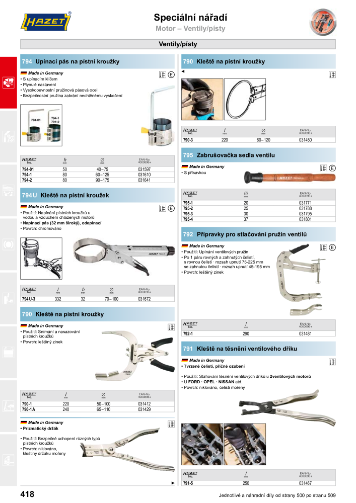 Hlavní katalog HAZET Nº: 2516 - Página 420