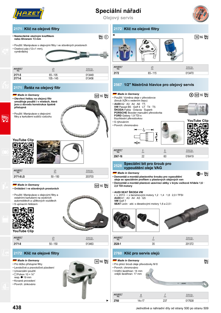 Hlavní katalog HAZET Nº: 2516 - Página 440