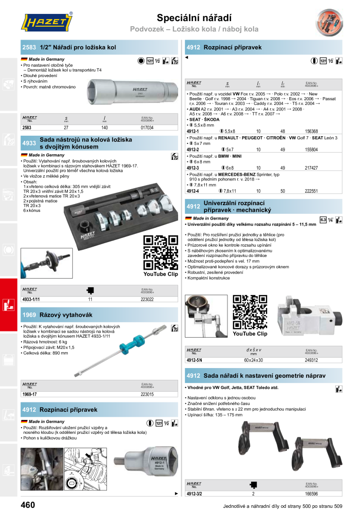 Hlavní katalog HAZET Č. 2516 - Strana 460