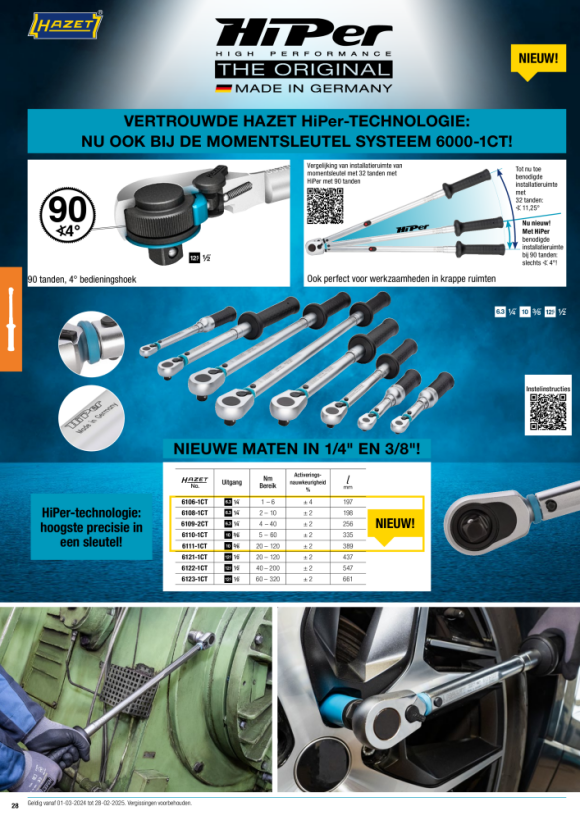 HAZET Slagmoersleutelset 9012SPC/4