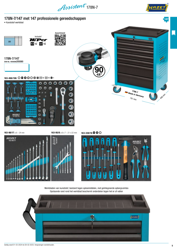 HAZET Spiraalboorcassette 2128N-1