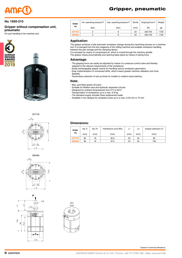 AMF Catalogue Grippers Nb. : 2539 - Page 6