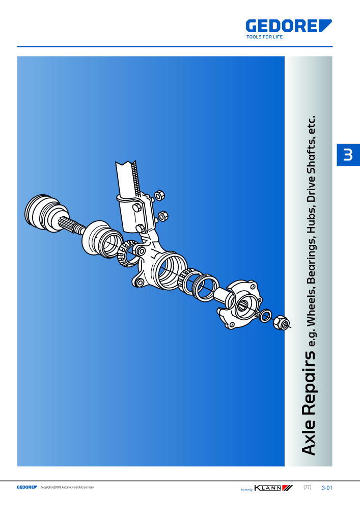 GEDORE Automotive KLANN Axle Repairs Č. 2547