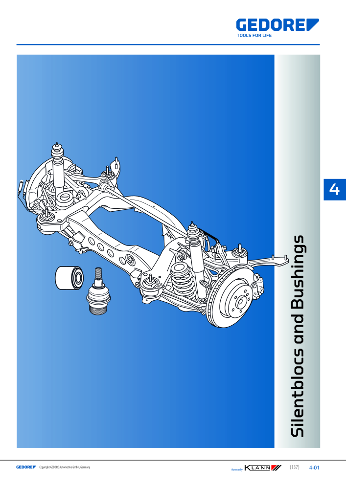 GEDORE Automotive KLANN Silentblocs and Bushings NO.: 2548