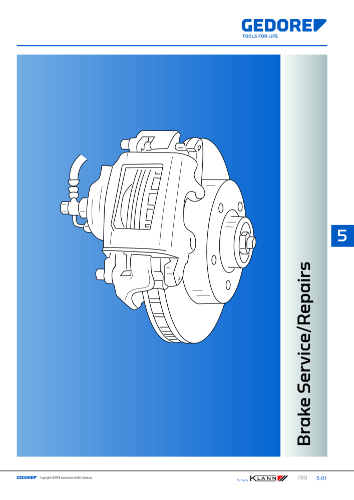 GEDORE Automotive KLANN Brake Service/Repairs NO.: 2549