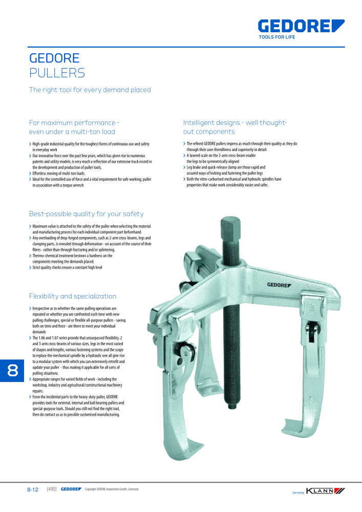 GEDORE Automotive KLANN Gearbox Repairs NR.: 2552 - Pagina 12