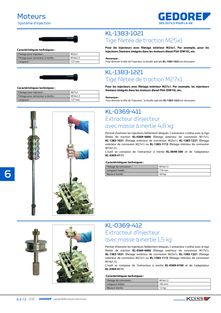 GEDORE Automotive KLANN Moteurs NO.: 2559 - Page 48