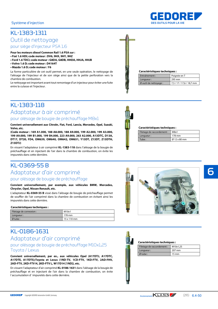 GEDORE Automotive KLANN Moteurs NO.: 2559 - Page 85