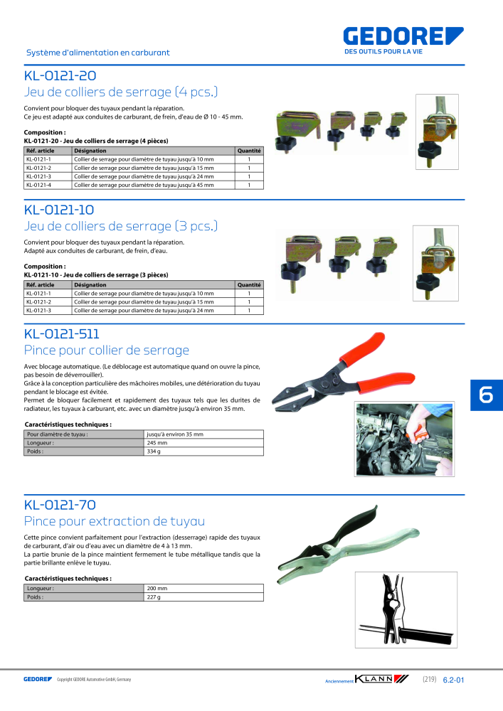 GEDORE Automotive KLANN Moteurs Nb. : 2559 - Page 9