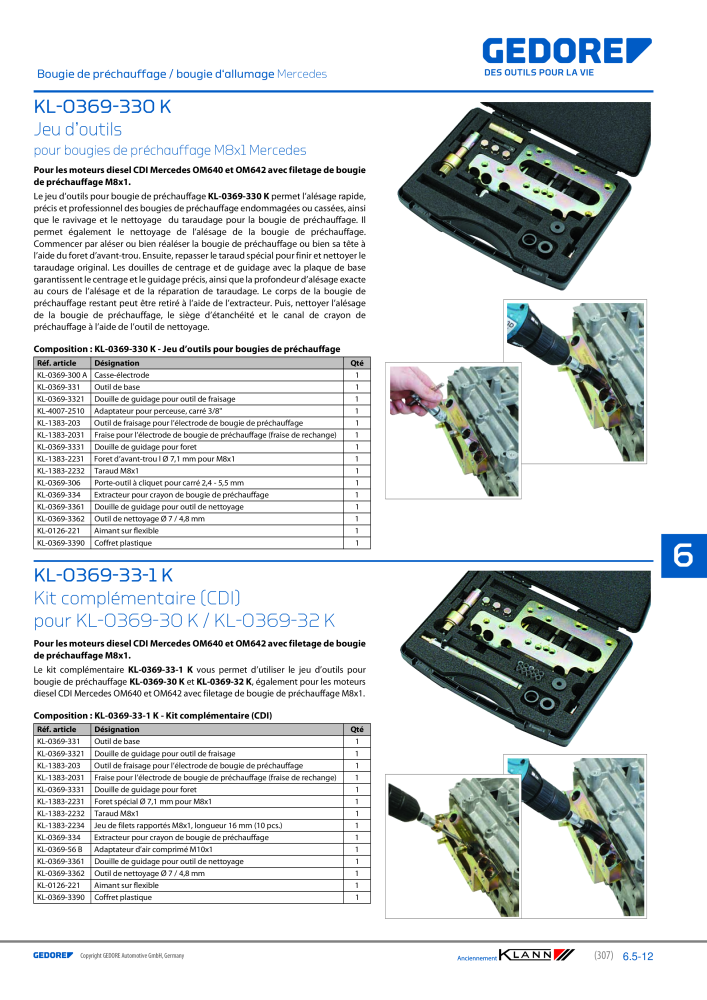 GEDORE Automotive KLANN Moteurs NO.: 2559 - Page 97