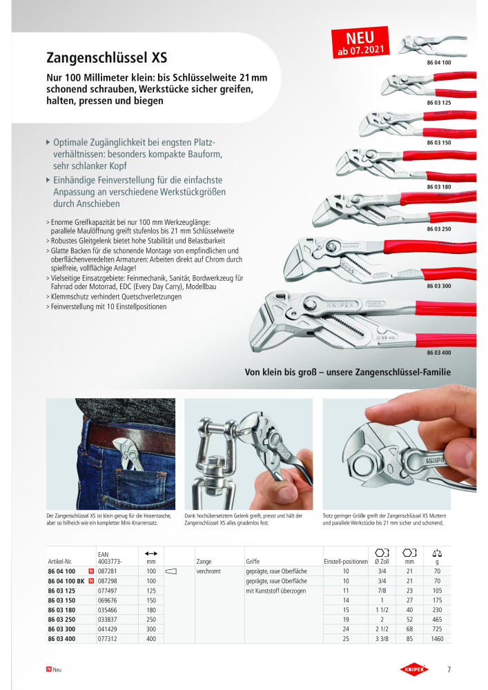 KNIPEX Neuheiten 2021 NR.: 2575 - Side 7