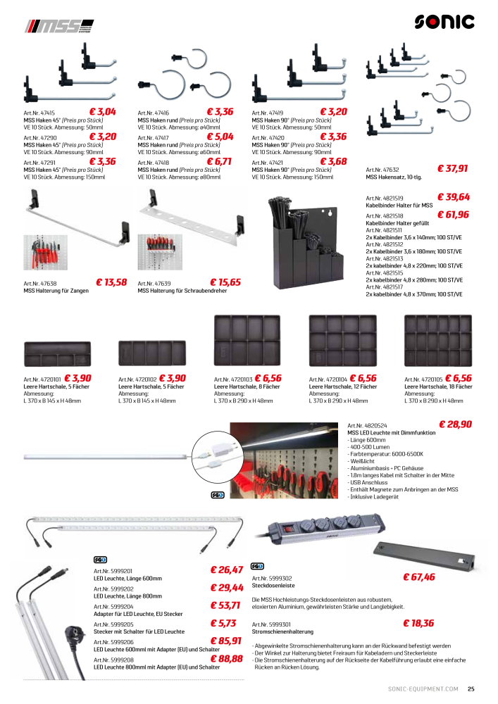 Sonic Equipment LKW Katalog NR.: 2581 - Seite 25