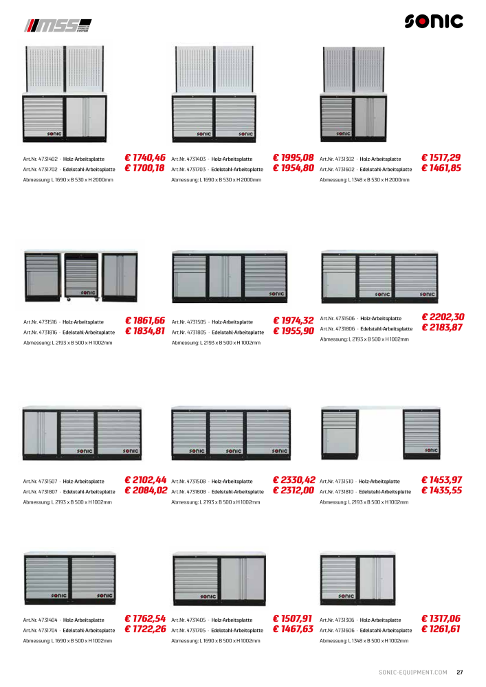 Sonic Equipment LKW Katalog NR.: 2581 - Seite 27