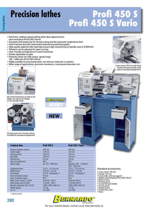 Bernardo Standard-4-Backenfutter DK12, DIN 6350, DK12-125, Gussausführung 21-0802