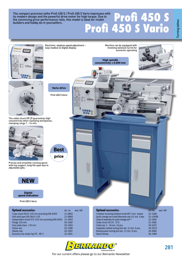 Bernardo Standard-4-Backenfutter DK12, DIN 6350, DK12-125, Gussausführung 21-0802