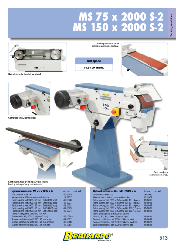 Bernardo Schleifvlies 2000 x 75 mm, sehr fein 49-1019