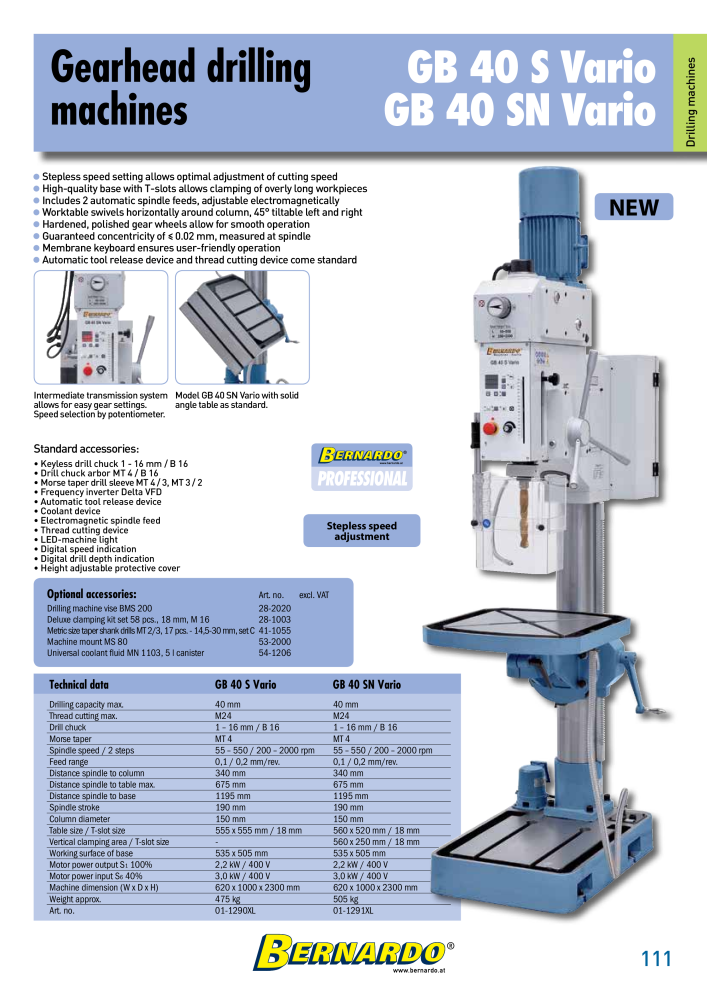 Bernardo general catalog metal n.: 2582 - Pagina 113