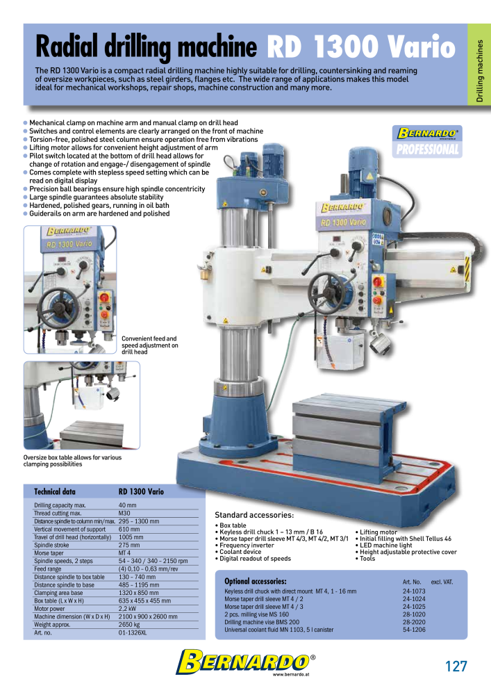 Bernardo general catalog metal n.: 2582 - Pagina 129