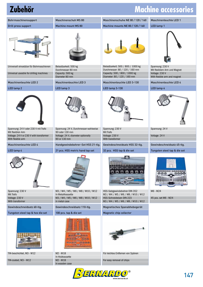 Bernardo general catalog metal n.: 2582 - Pagina 149