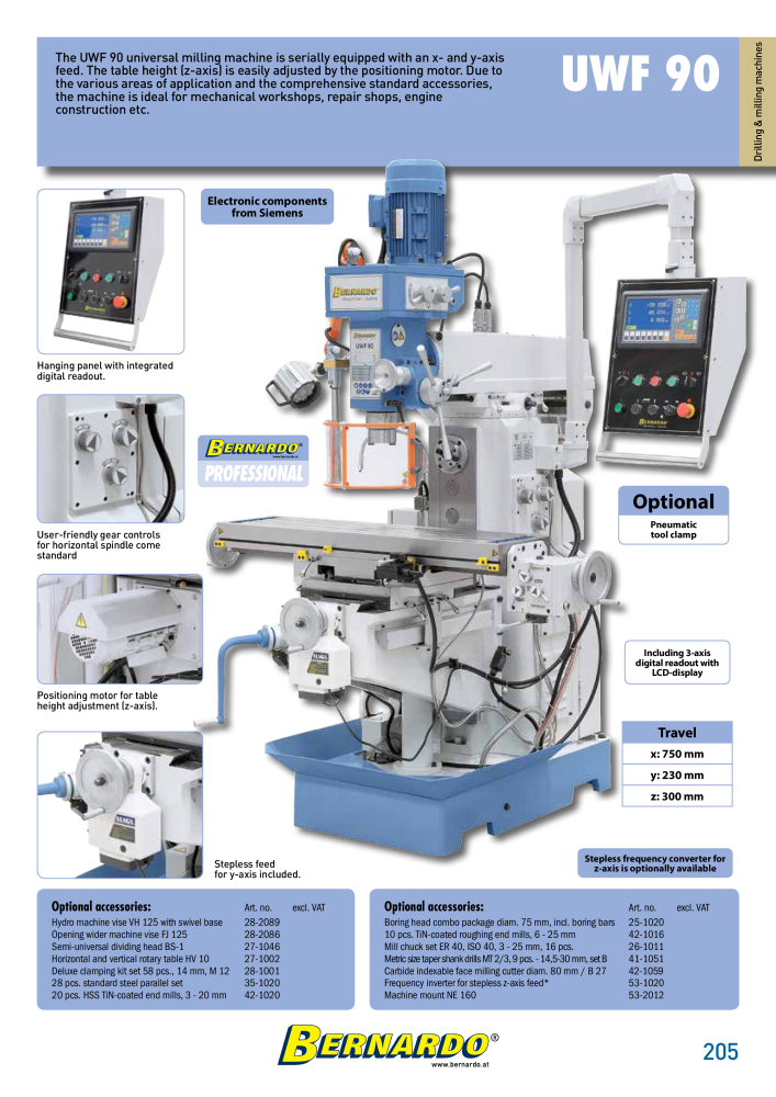 Bernardo general catalog metal NR.: 2582 - Seite 207