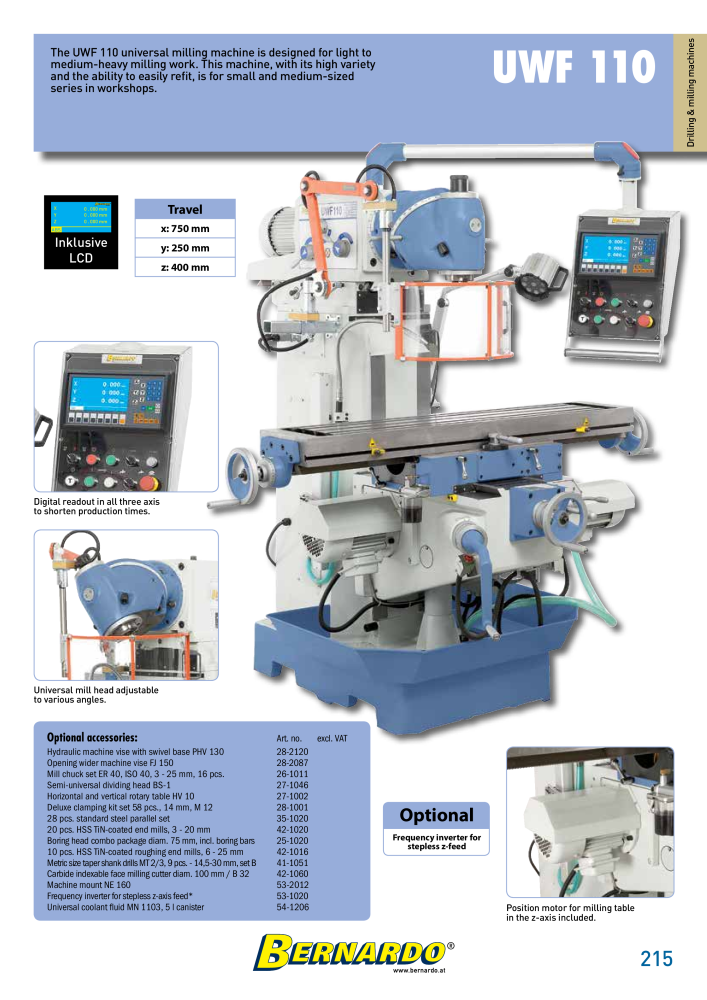 Bernardo general catalog metal NR.: 2582 - Pagina 217