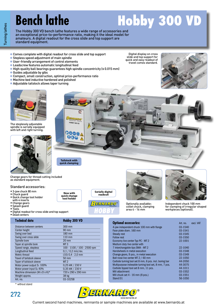 Bernardo general catalog metal NR.: 2582 - Seite 274