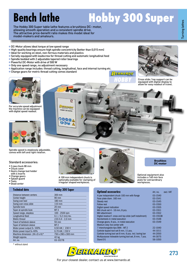 Bernardo general catalog metal NR.: 2582 - Seite 275