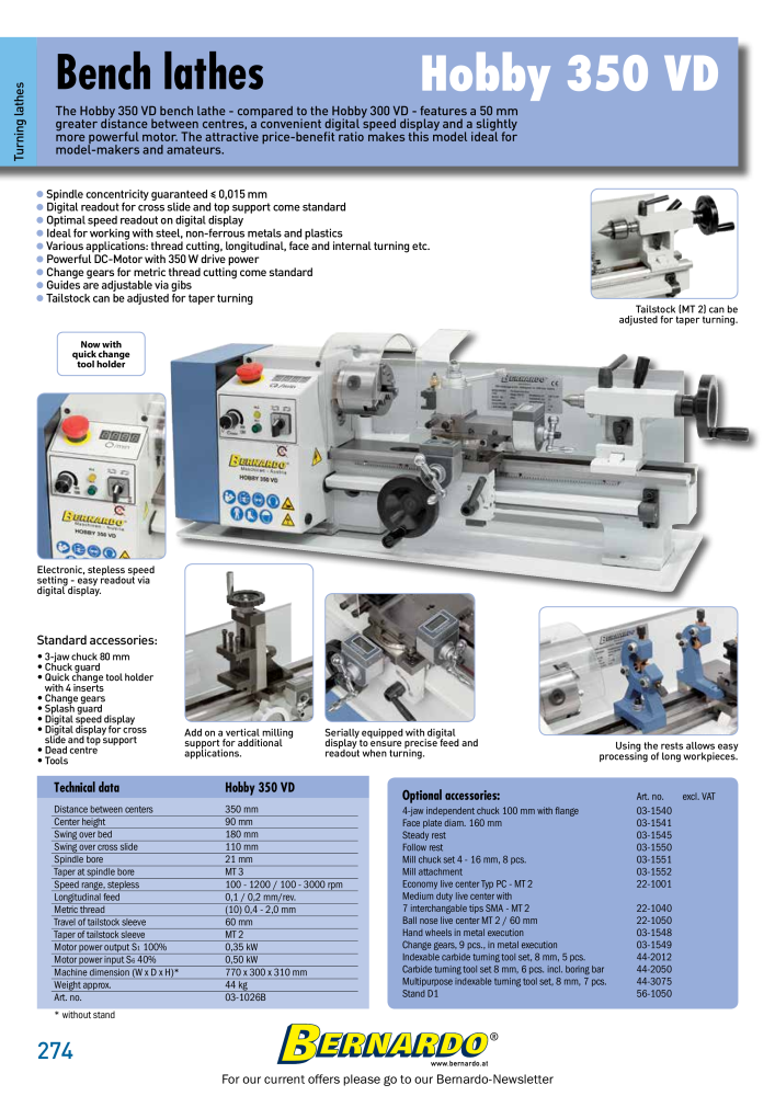 Bernardo general catalog metal NR.: 2582 - Seite 276