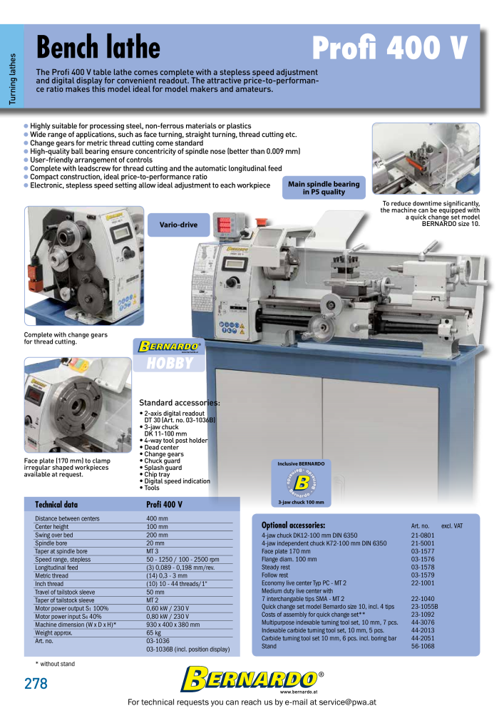 Bernardo general catalog metal NR.: 2582 - Strona 280