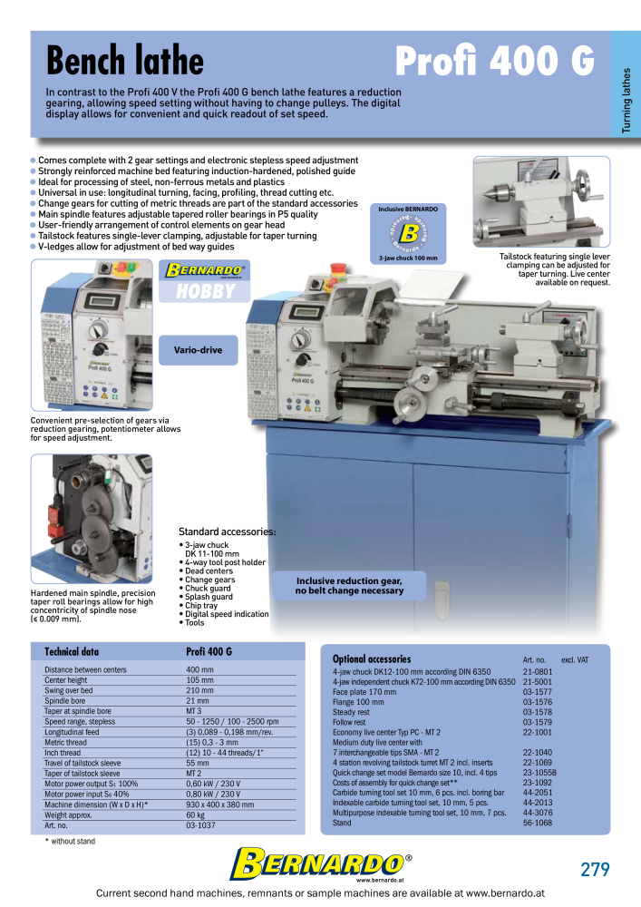 Bernardo general catalog metal NEJ.: 2582 - Sida 281