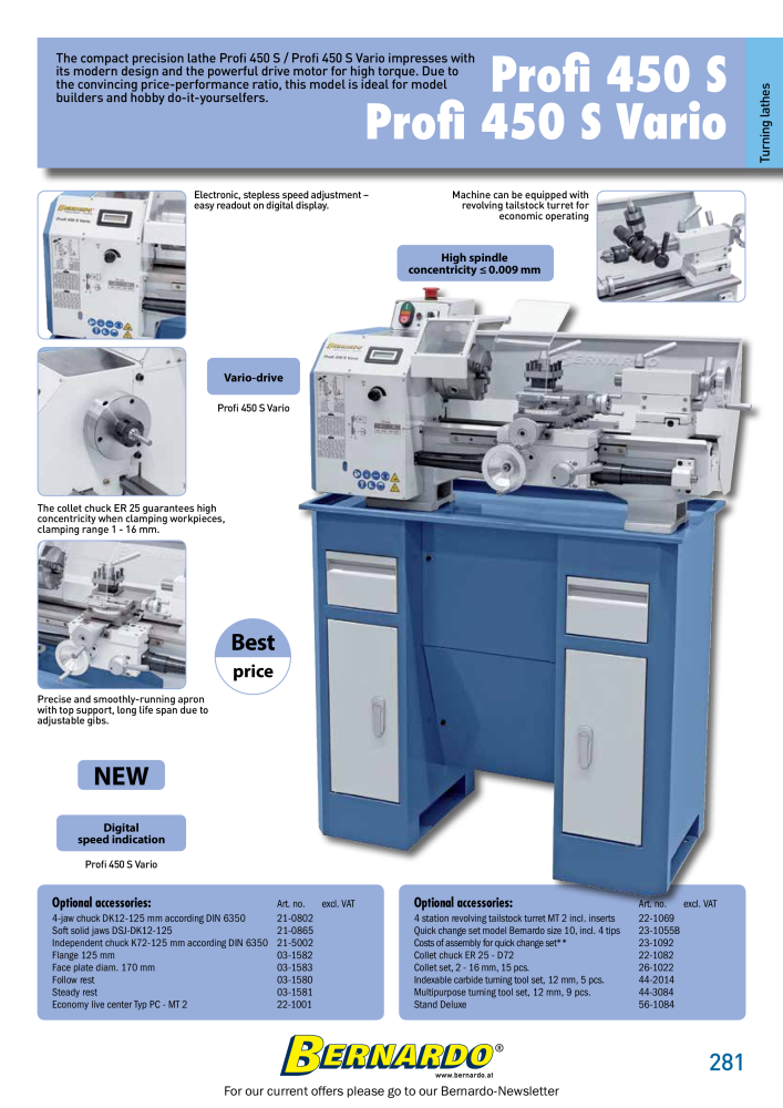 Bernardo general catalog metal NEJ.: 2582 - Sida 283