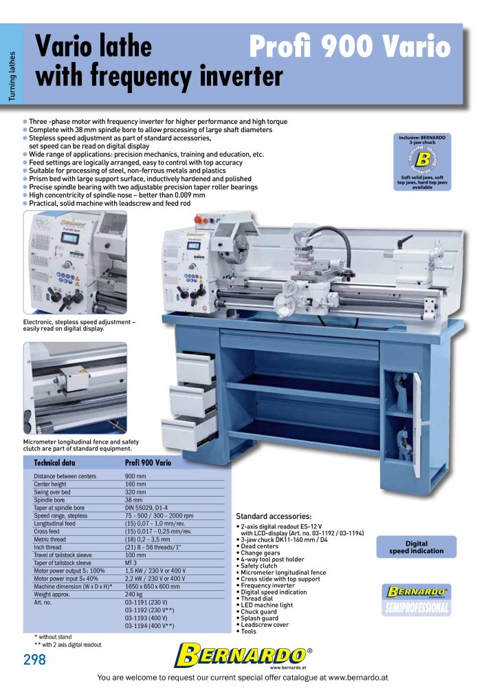 Bernardo general catalog metal NO.: 2582 - Page 300