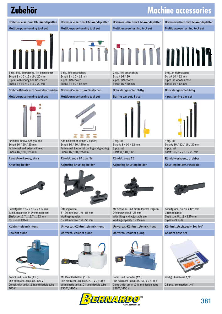 Bernardo general catalog metal Nº: 2582 - Página 383