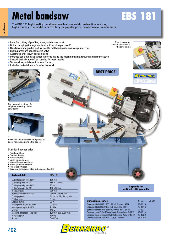 Bernardo general catalog metal n.: 2582 - Pagina 404