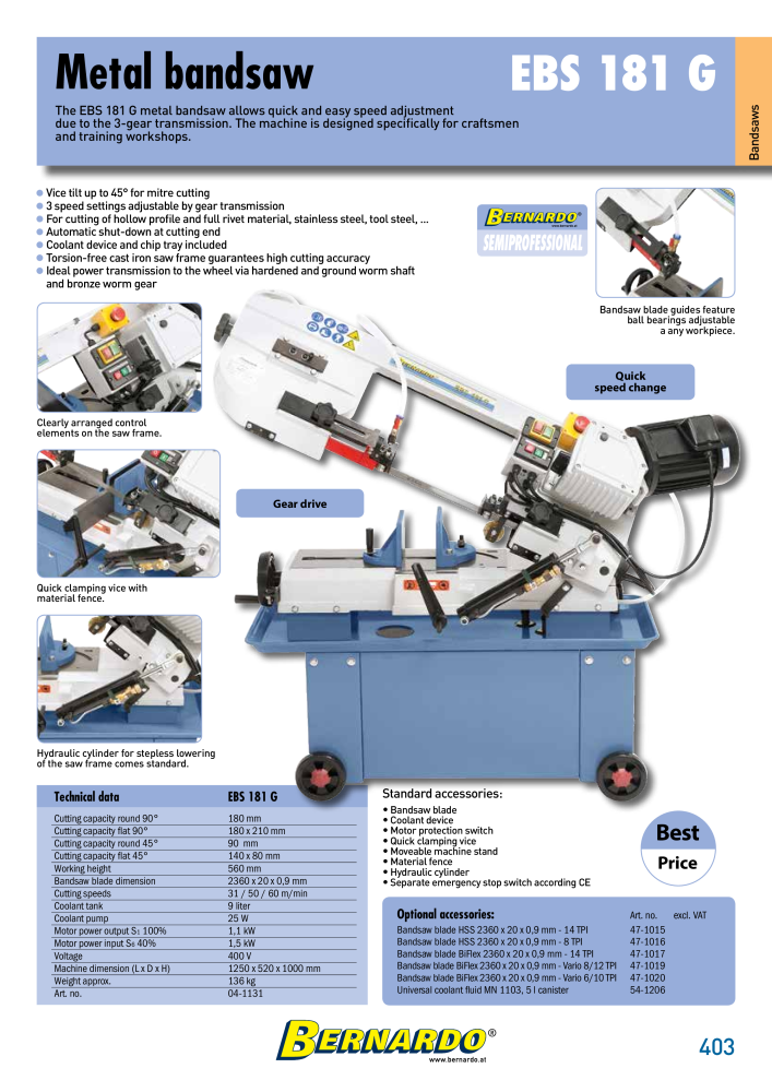 Bernardo general catalog metal NR.: 2582 - Side 405