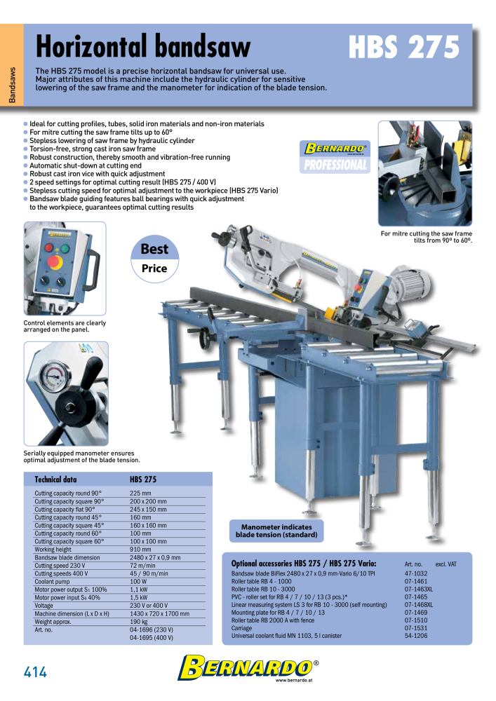 Bernardo general catalog metal NR.: 2582 - Strona 416