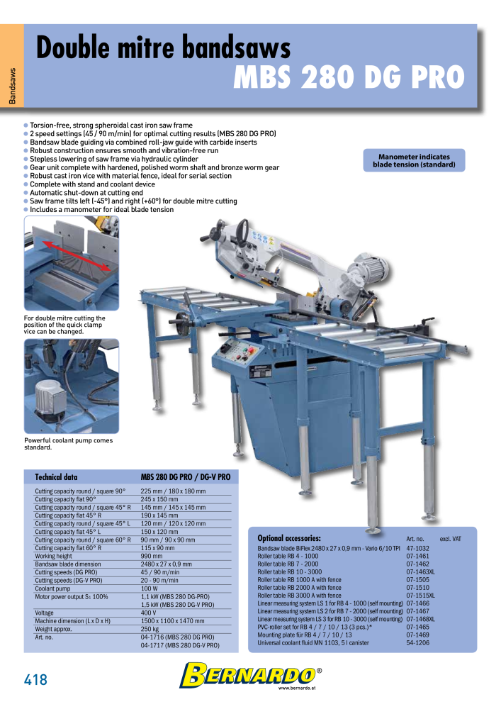 Bernardo general catalog metal Č. 2582 - Strana 420