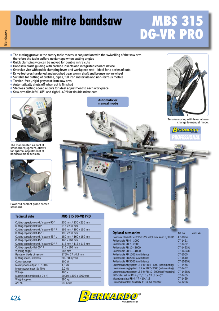 Bernardo general catalog metal NR.: 2582 - Pagina 426