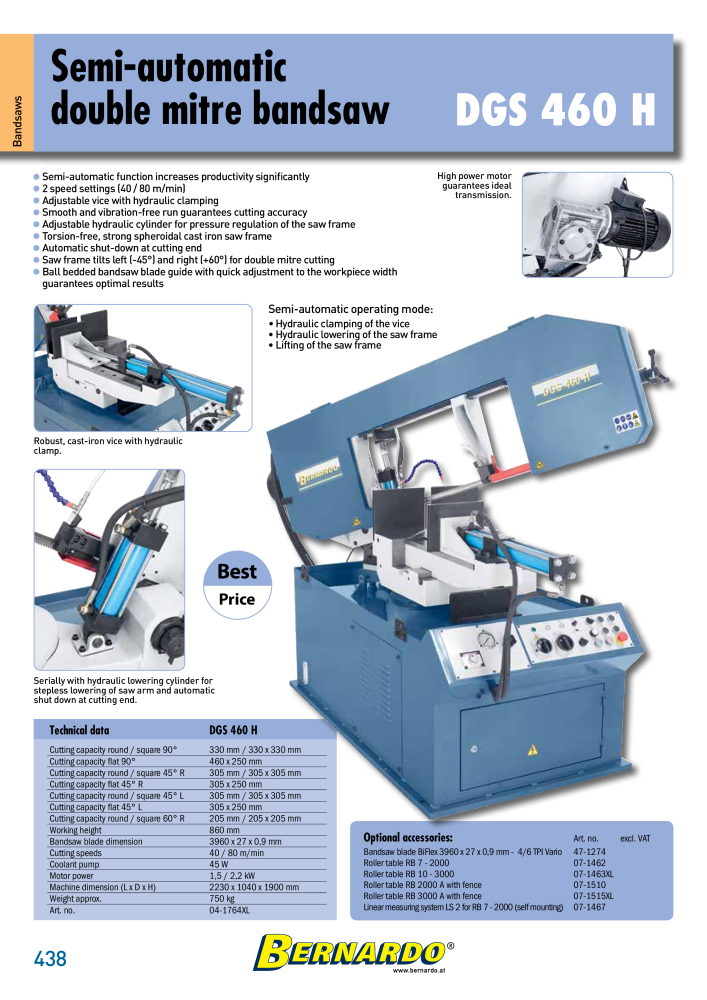 Bernardo general catalog metal NEJ.: 2582 - Sida 440