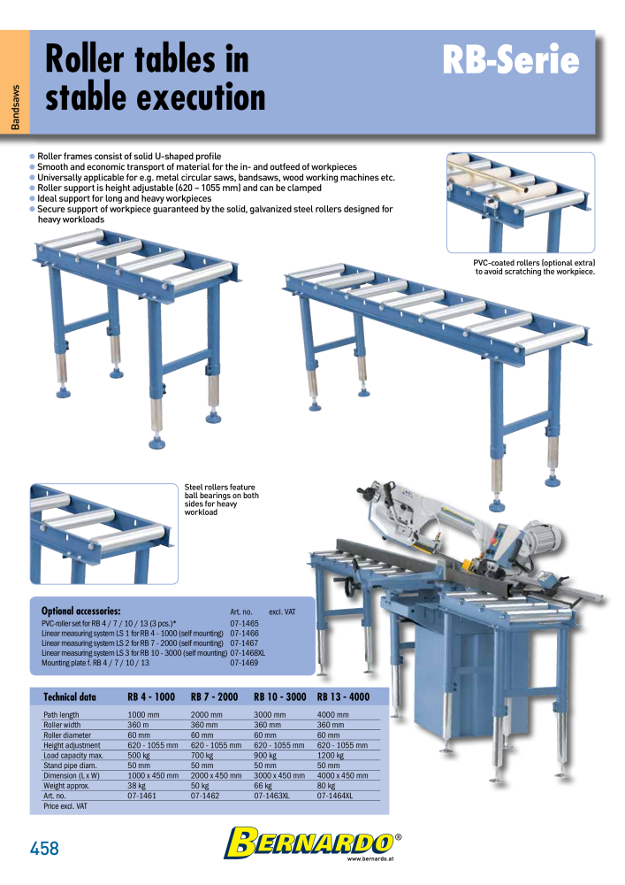 Bernardo general catalog metal Nº: 2582 - Página 460