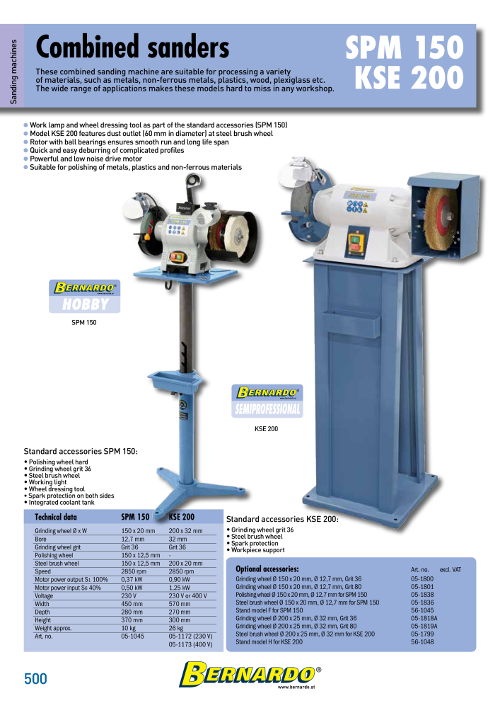 Bernardo general catalog metal NEJ.: 2582 - Sida 502