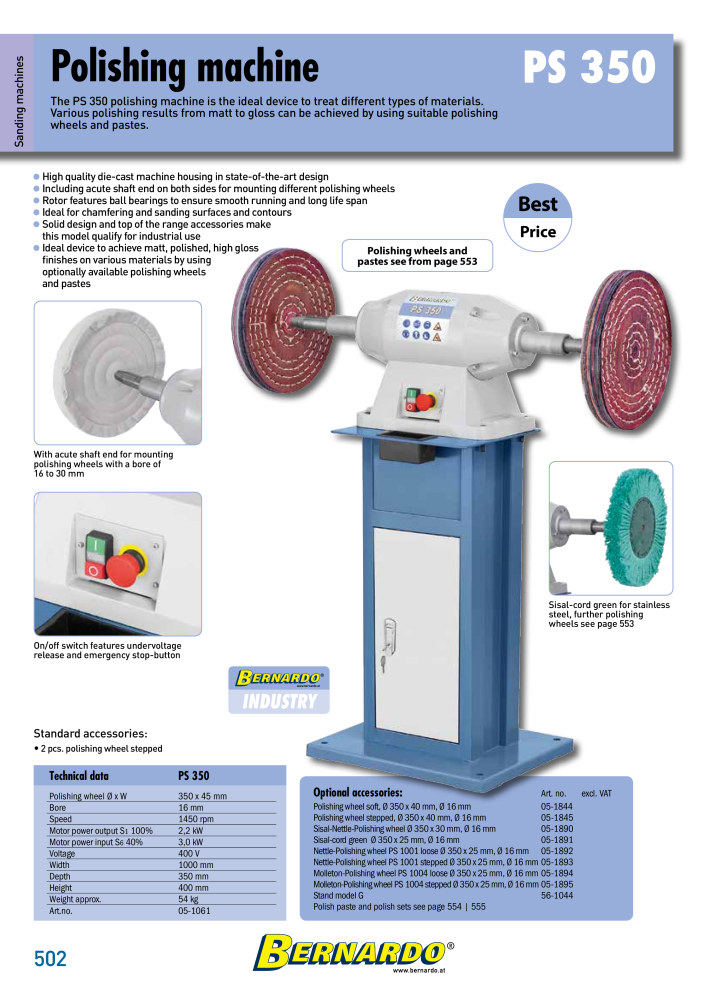 Bernardo general catalog metal NR.: 2582 - Pagina 504