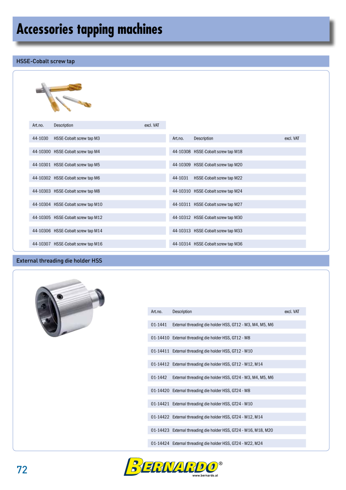 Bernardo general catalog metal Nb. : 2582 - Page 74