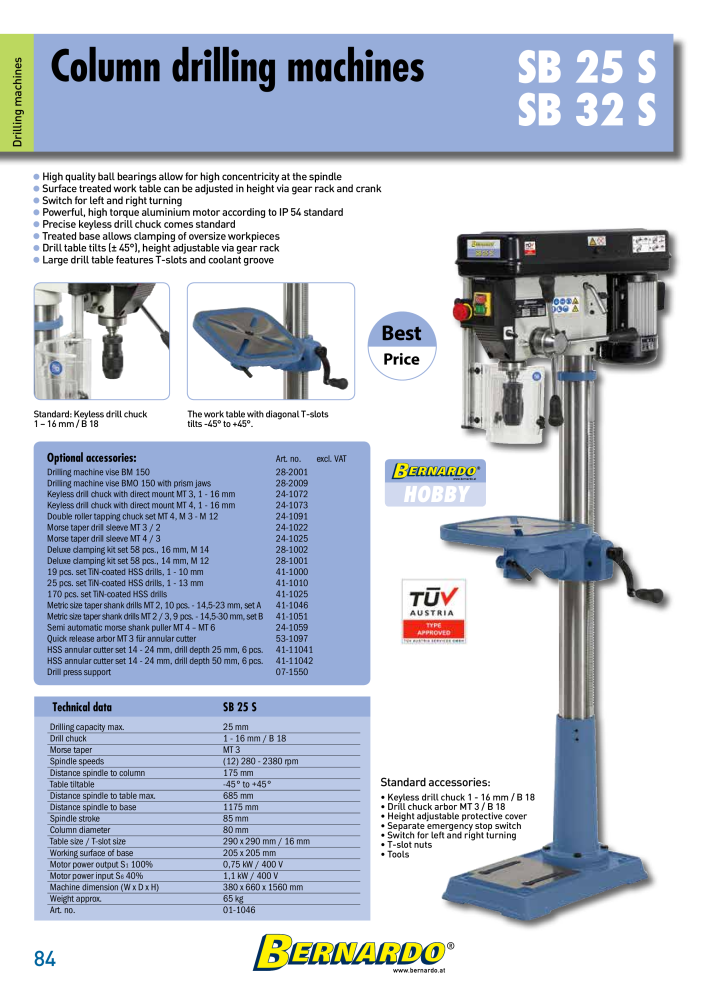 Bernardo general catalog metal Nº: 2582 - Página 86